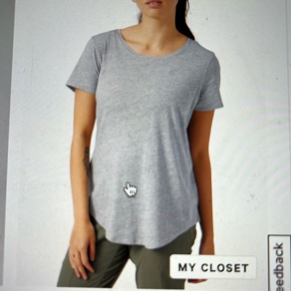 LULULEMON LOVE TEE NWOT - grey size 8 - Picture 1 of 3